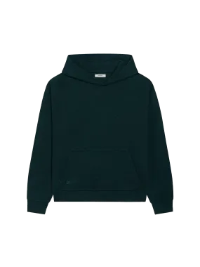 Recycled Wool Jersey Hoodie—foliage green