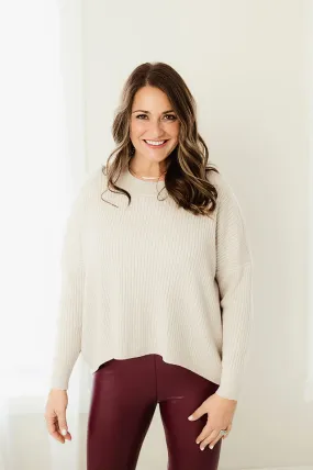 Relaxed Knit Boxy Sweater