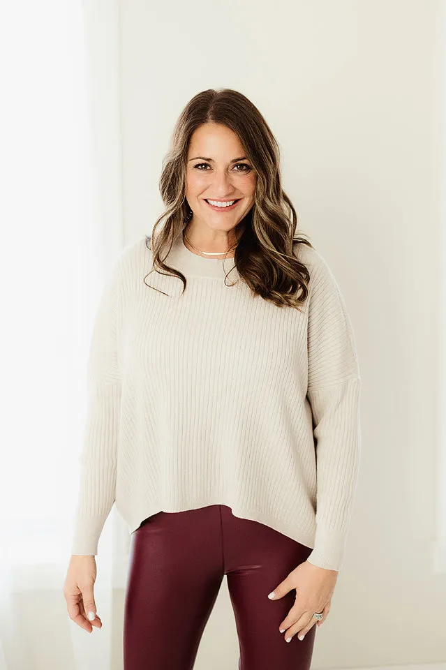 Relaxed Knit Boxy Sweater