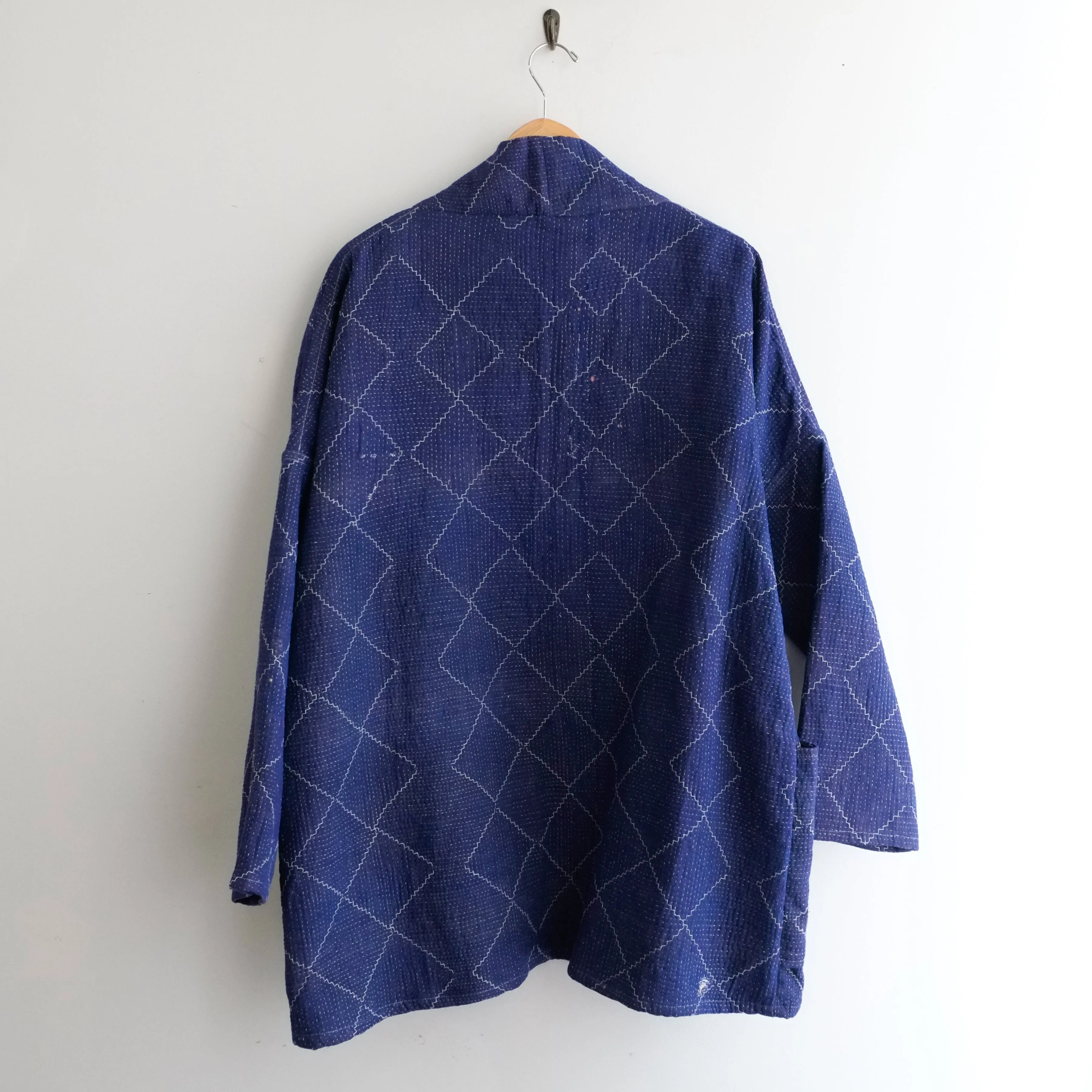 S Purple with Thin White Lattice Anoushka Jacket LL112