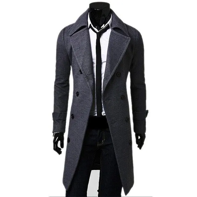 Samo Zaen Collection Fashion Long Trench Mantel High Quality