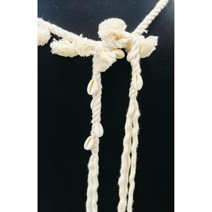 Seashells Design Macrame Belt