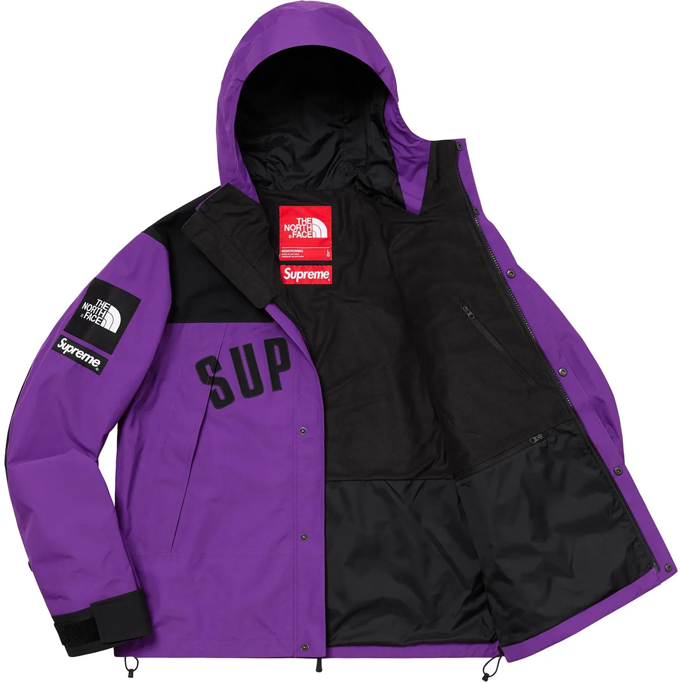 Supreme The North Face Arc Logo Mountain Parka Purple (Size L)