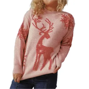 TEEK - Reindeer and Snowflake Sweater