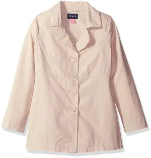 The Children's Place Girls' Trench Coat Biscuit (M)