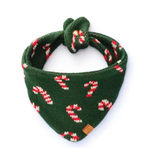 The Foggy Dog Bandana - Candy Cane Knit