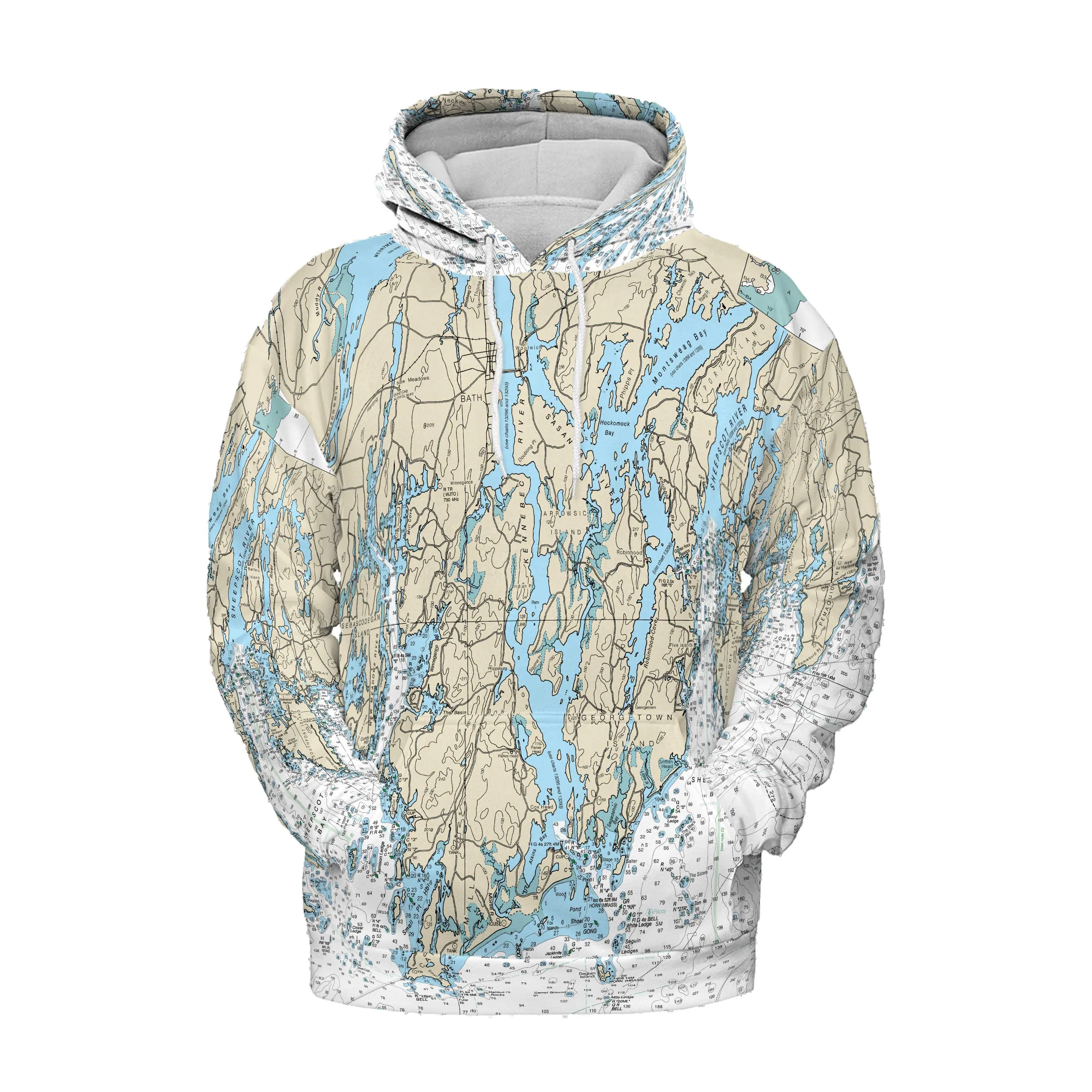 The Phippsburg and Kennebec River Lightweight Hoodie Sweatshirt