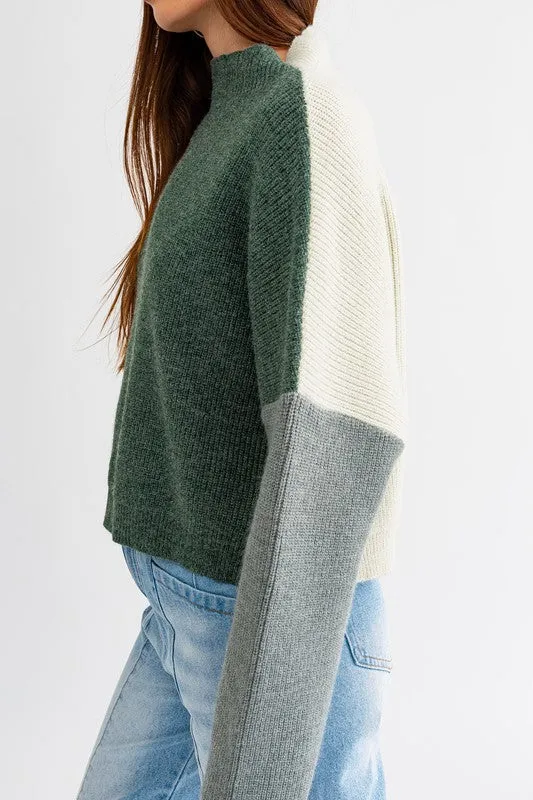 Thompson Color Block Oversized Sweater