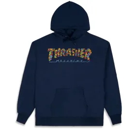 Thrasher Smile By Spanky Hoodie - Navy