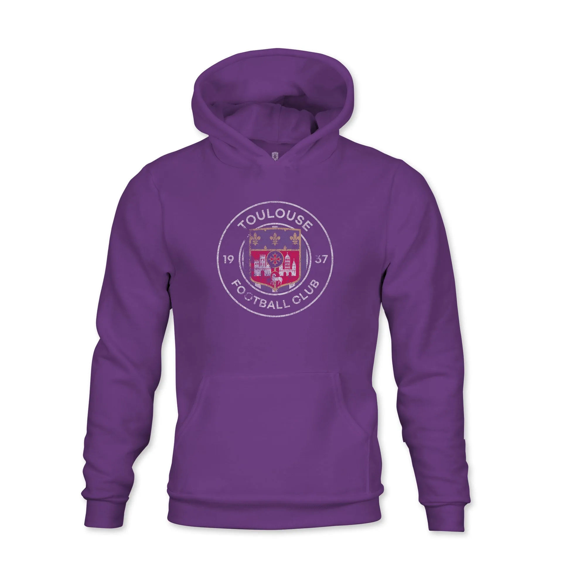 Toulouse FC Color Badge Youth Fleece Pullover Hoodie - Purple