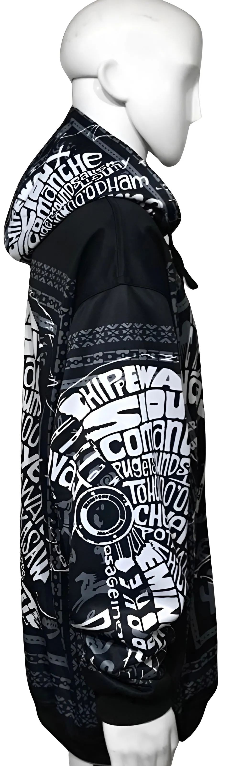 ^TRIBE VIBES^ (BLACK-WHITE-GREY) PULLOVER HOODIES