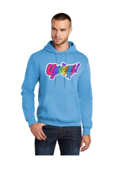 UNICORNS ADULT  HOODIE UNISEX  LONG SLEEVE MULTI COLOR DESIGN