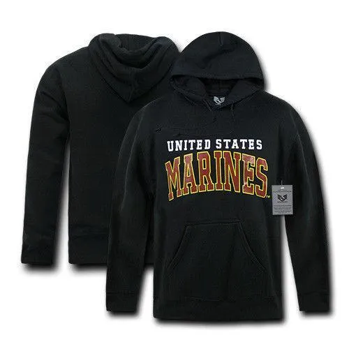 US Military Air Force Army Marines Coast Guard Navy Pullover Hoodie Sweatshirt