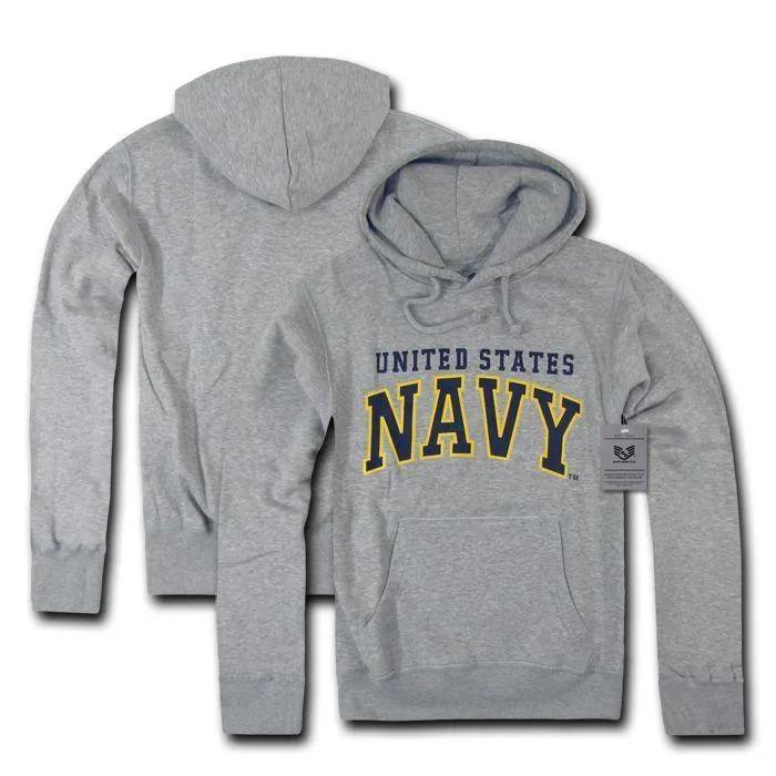 US Military Air Force Army Marines Coast Guard Navy Pullover Hoodie Sweatshirt