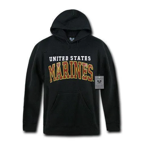 US Military Air Force Army Marines Coast Guard Navy Pullover Hoodie Sweatshirt