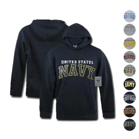 US Military Air Force Army Marines Coast Guard Navy Pullover Hoodie Sweatshirt