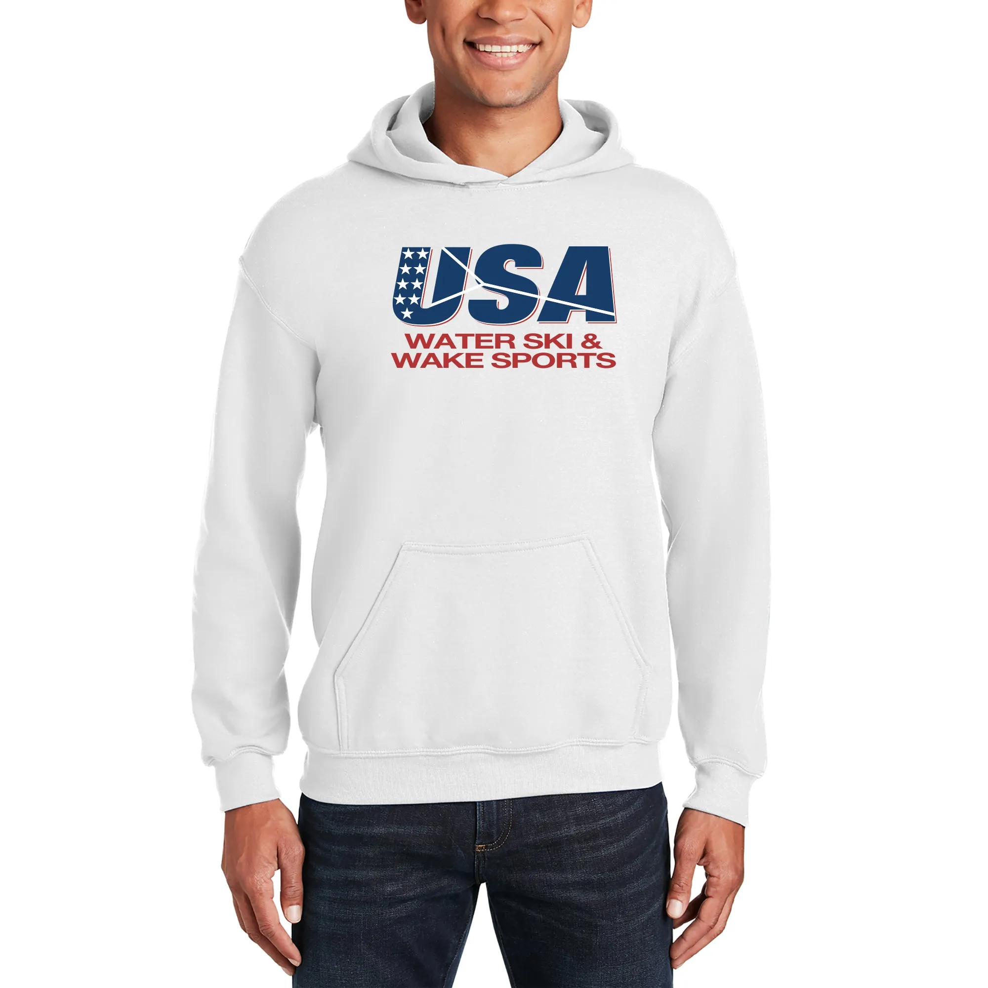 USAWSWS - Classic Logo Hooded Pullover - White