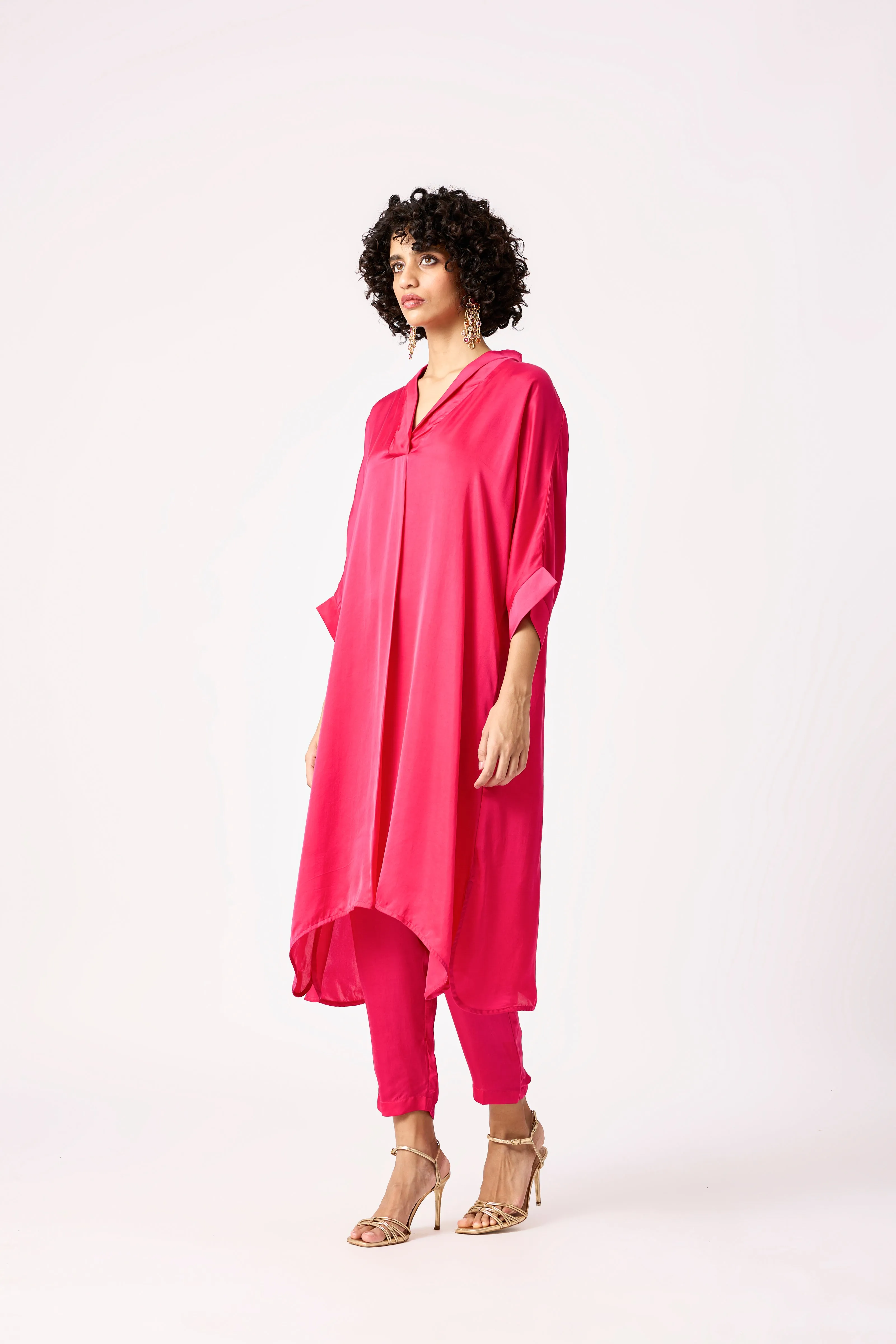 Vera Tunic Set - Vivid Pink