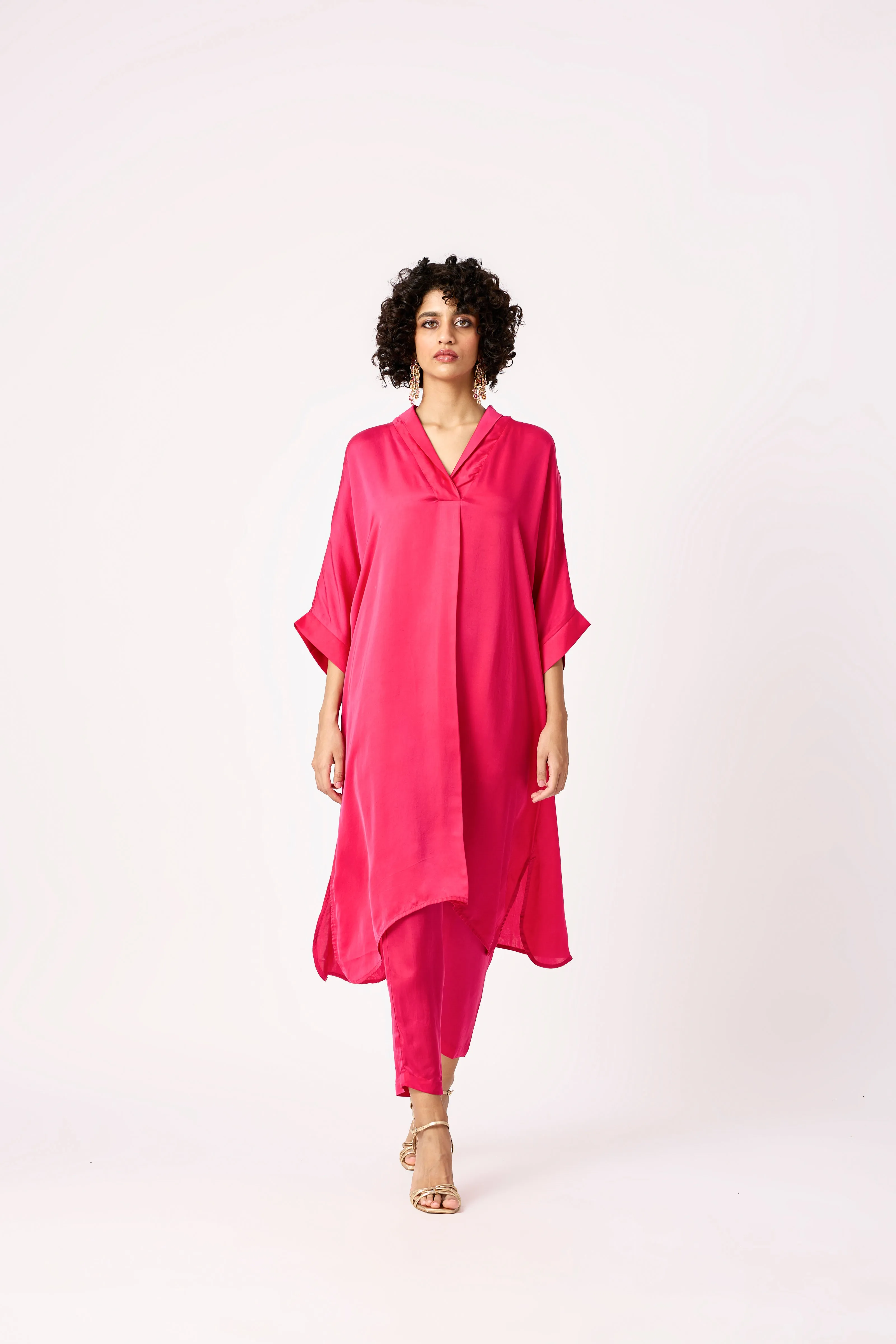 Vera Tunic Set - Vivid Pink