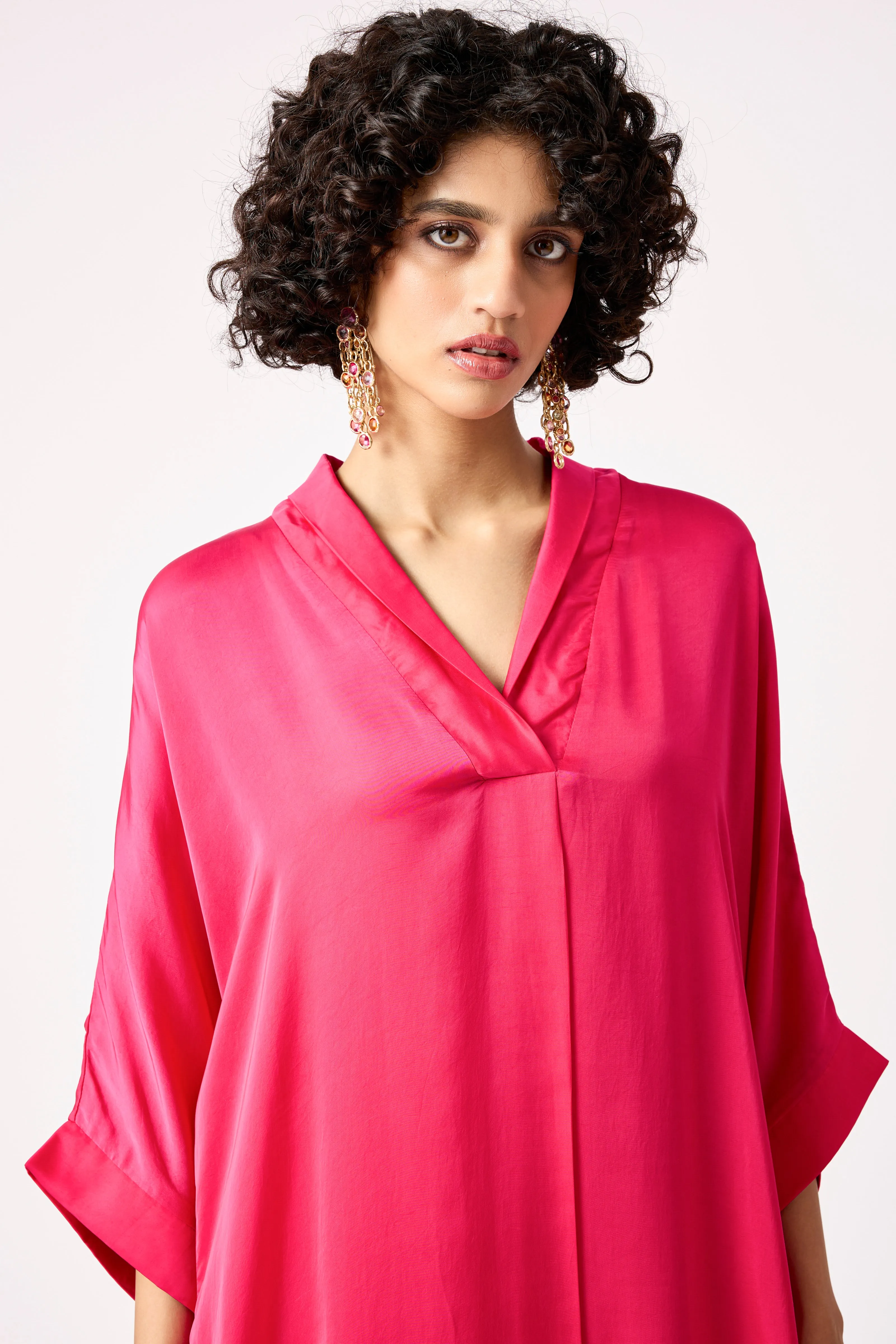 Vera Tunic Set - Vivid Pink