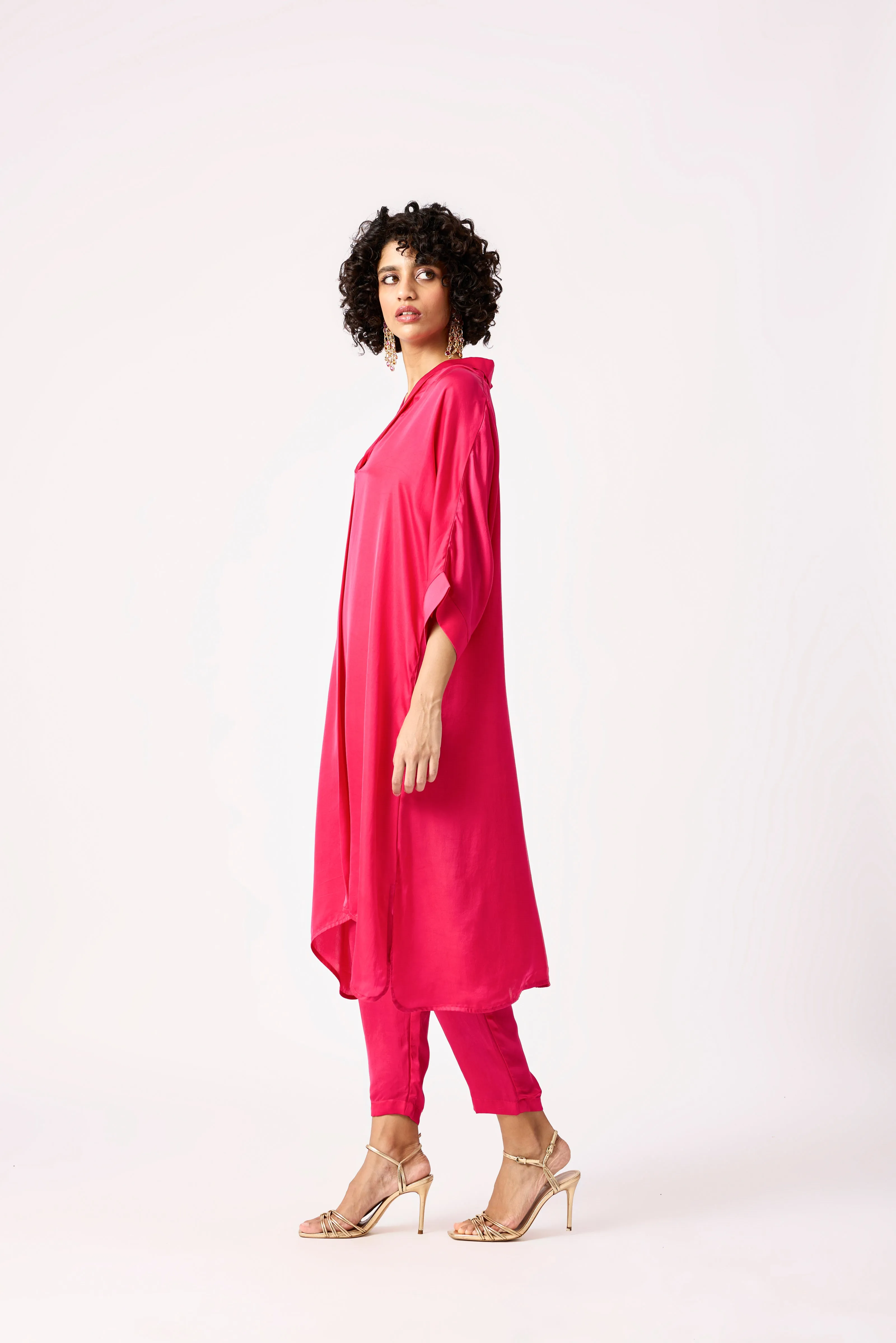 Vera Tunic Set - Vivid Pink