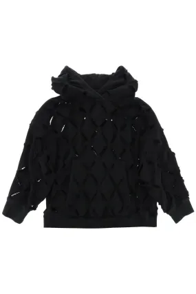 Versace cut out hoodie