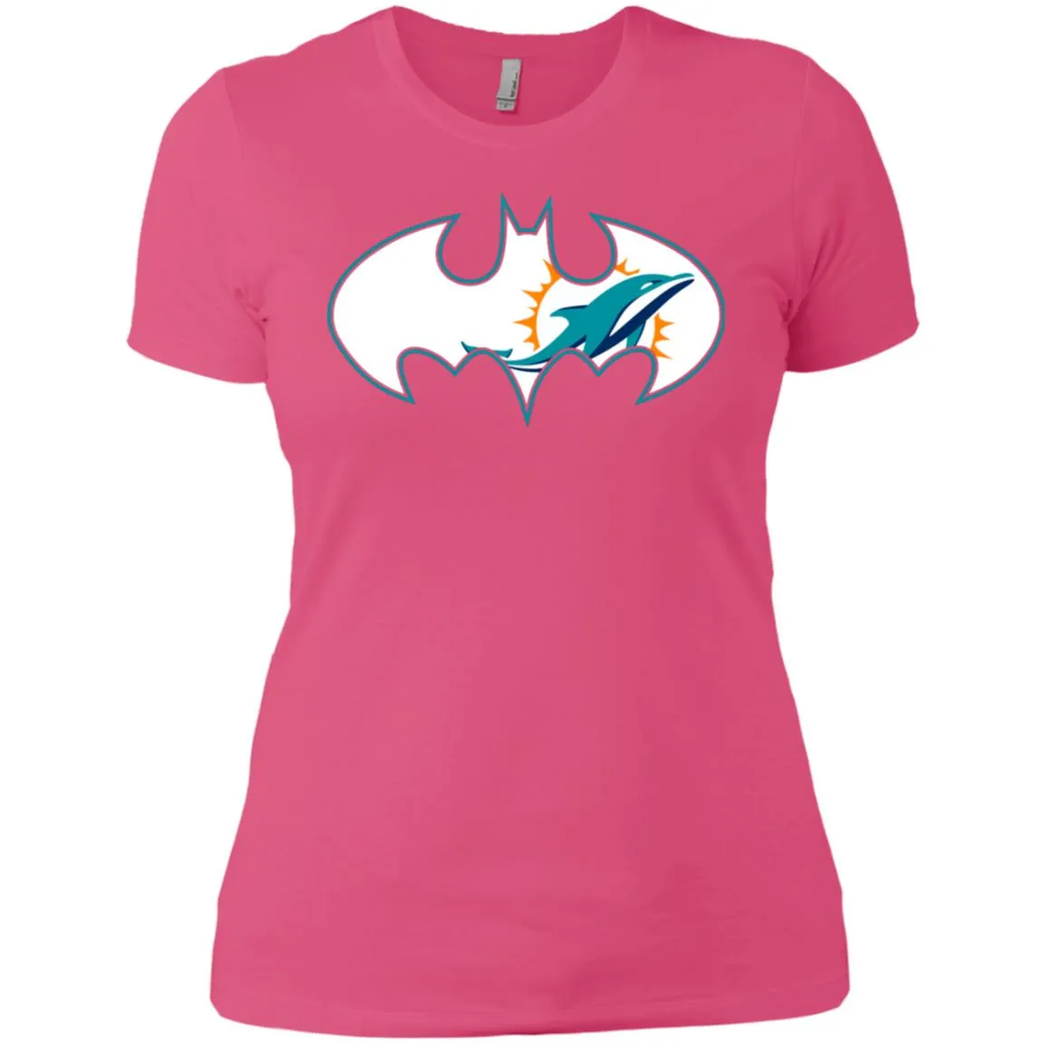 We Are The Miami Dolphins Batman Nfl Mashup Women Cotton T-Shirt