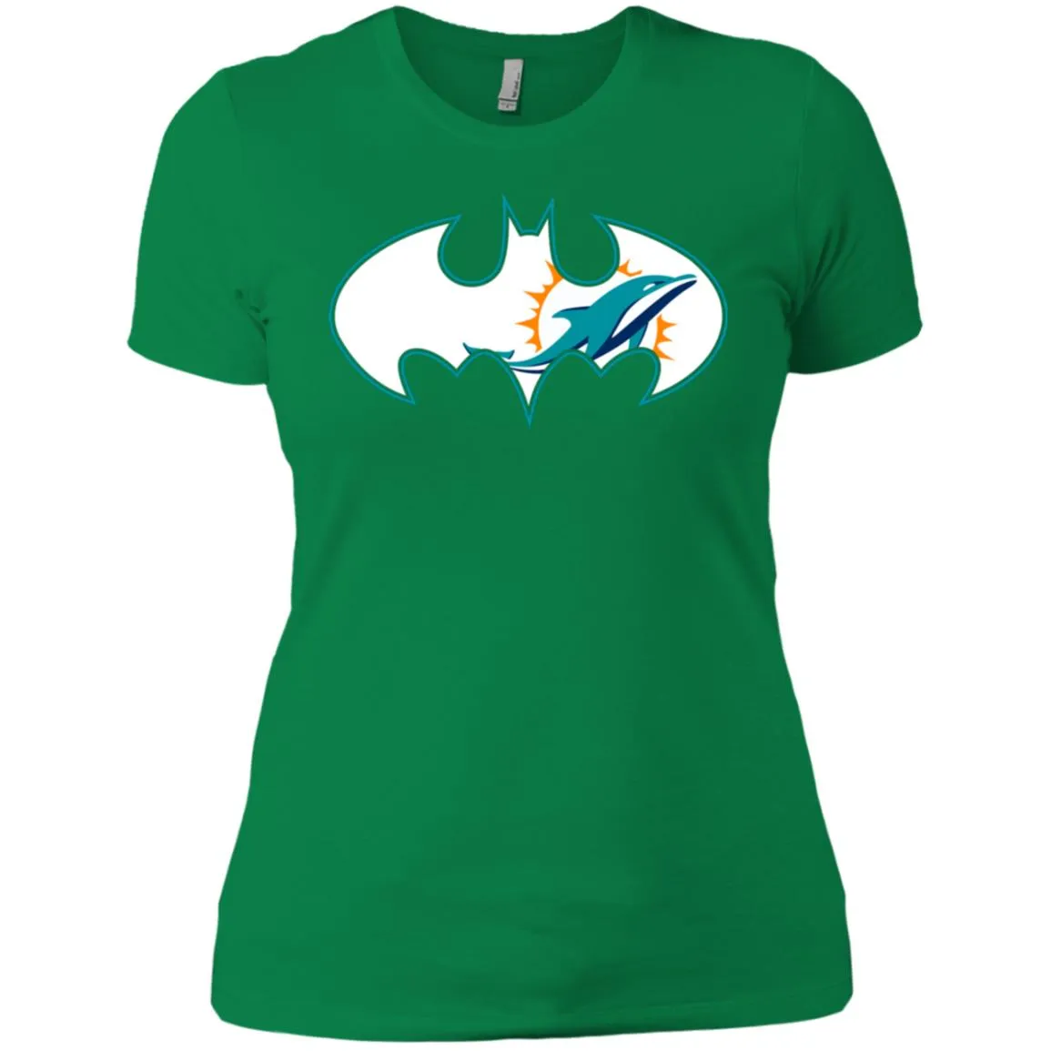 We Are The Miami Dolphins Batman Nfl Mashup Women Cotton T-Shirt