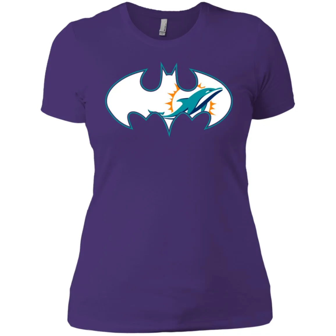 We Are The Miami Dolphins Batman Nfl Mashup Women Cotton T-Shirt