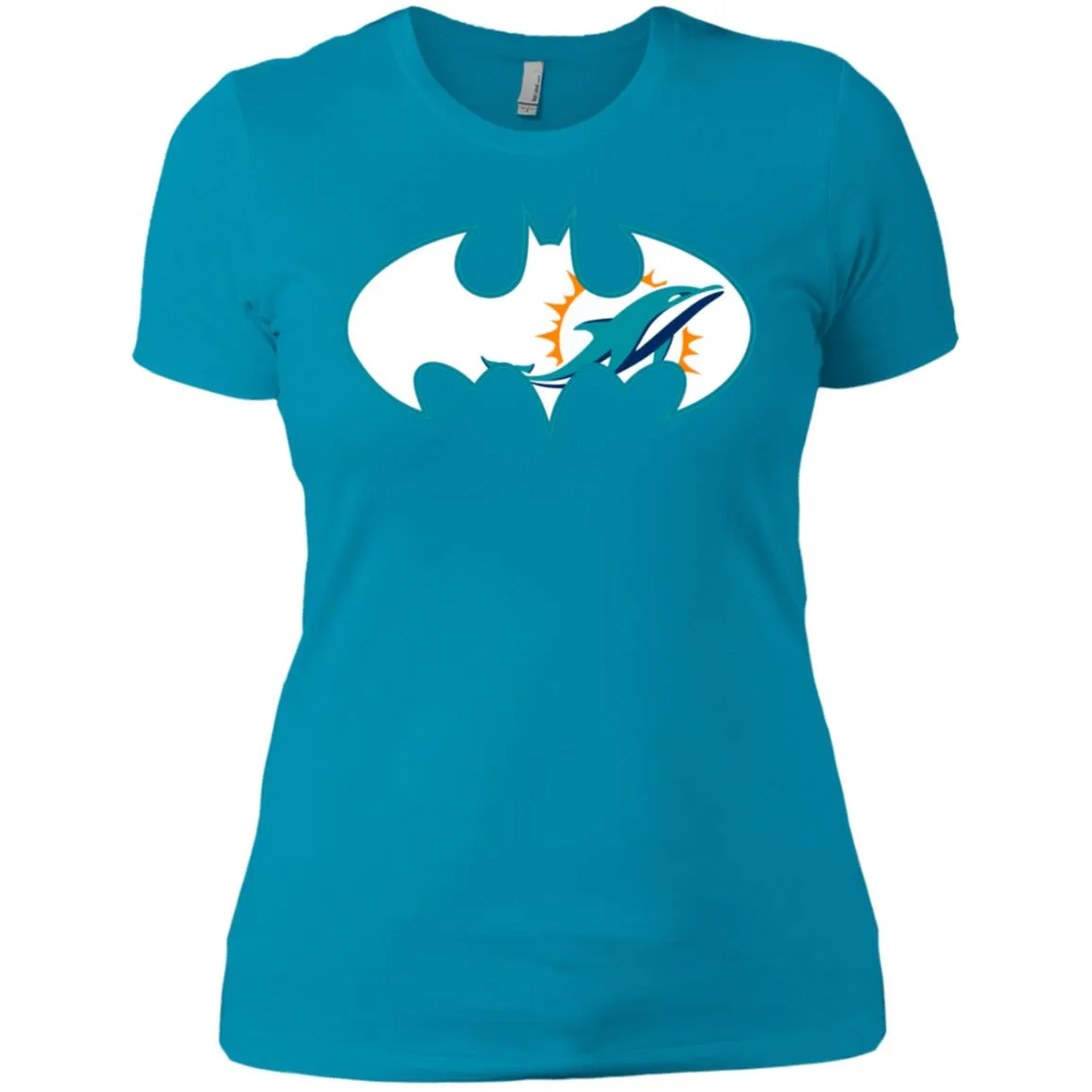 We Are The Miami Dolphins Batman Nfl Mashup Women Cotton T-Shirt