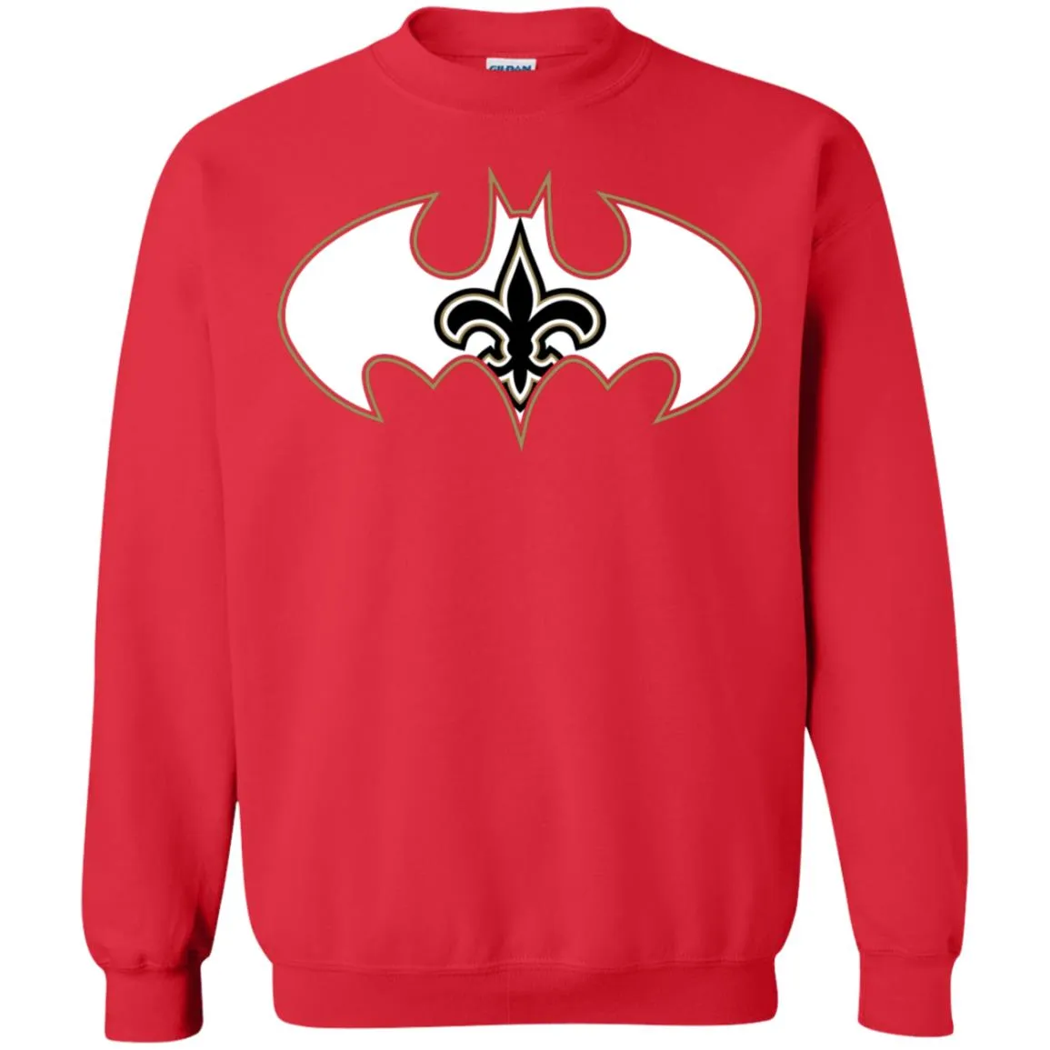 We Are The New Orleans Saints Batman Nfl Mashup Crewneck Pullover Sweatshirt