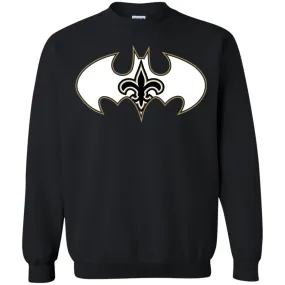 We Are The New Orleans Saints Batman Nfl Mashup Crewneck Pullover Sweatshirt