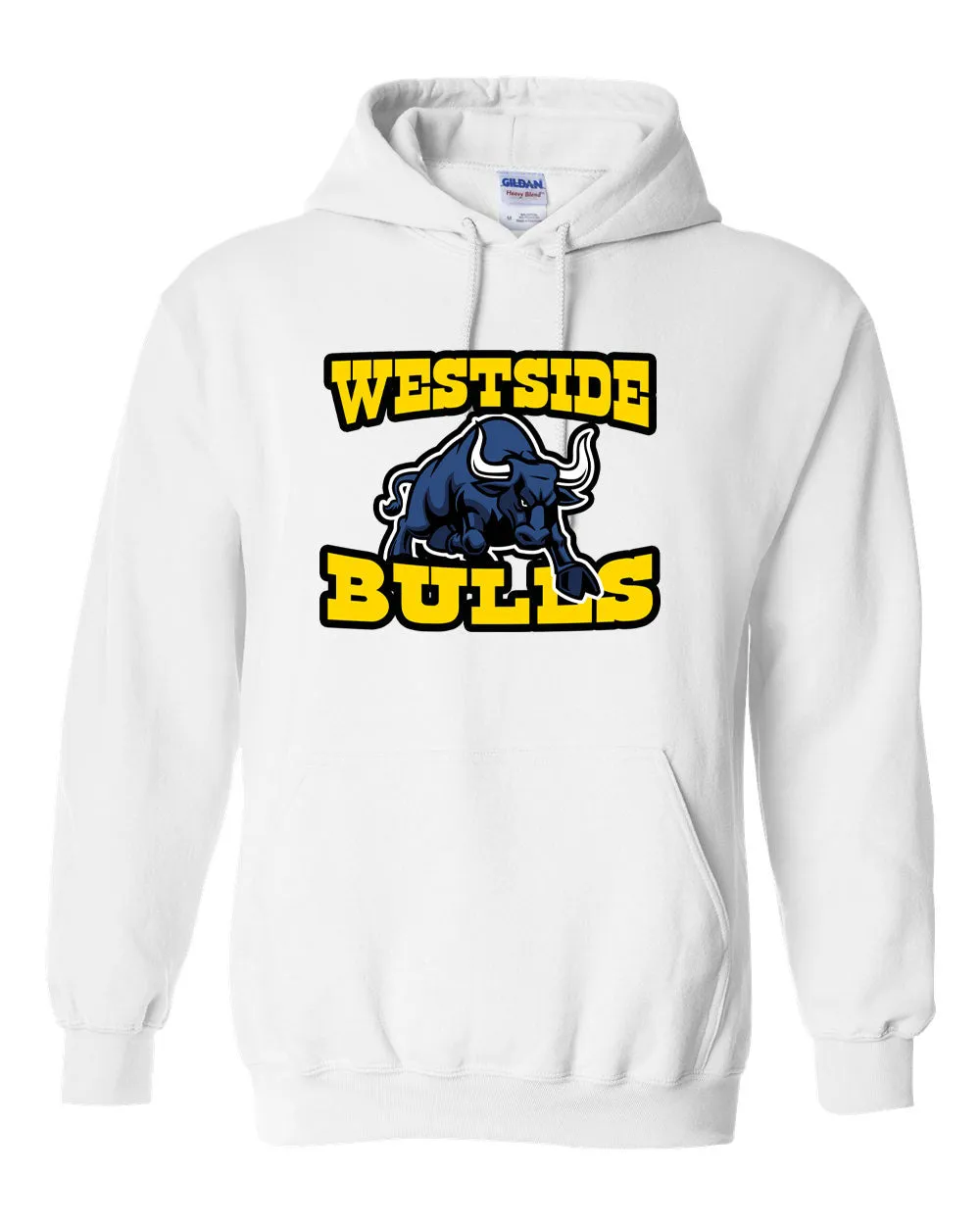 Westside Pullover Hooded Sweatshirt - Bull Logo