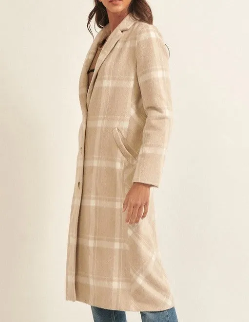 Winston Sand Plaid Coat