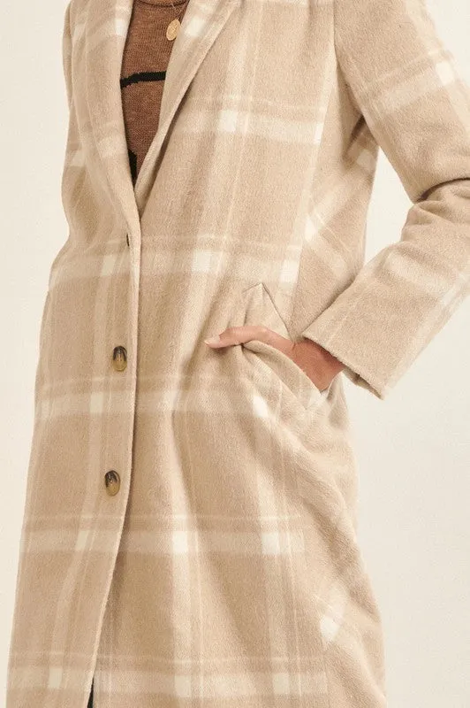 Winston Sand Plaid Coat