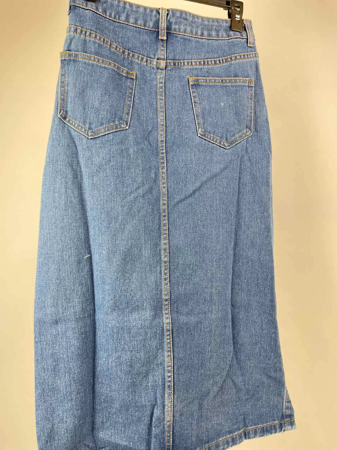 Women Size S Blue Denim Denim Maxi Skirt