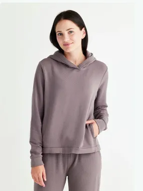 Women's Bamboo Thermal Fleece Hoodie - Purple Peak