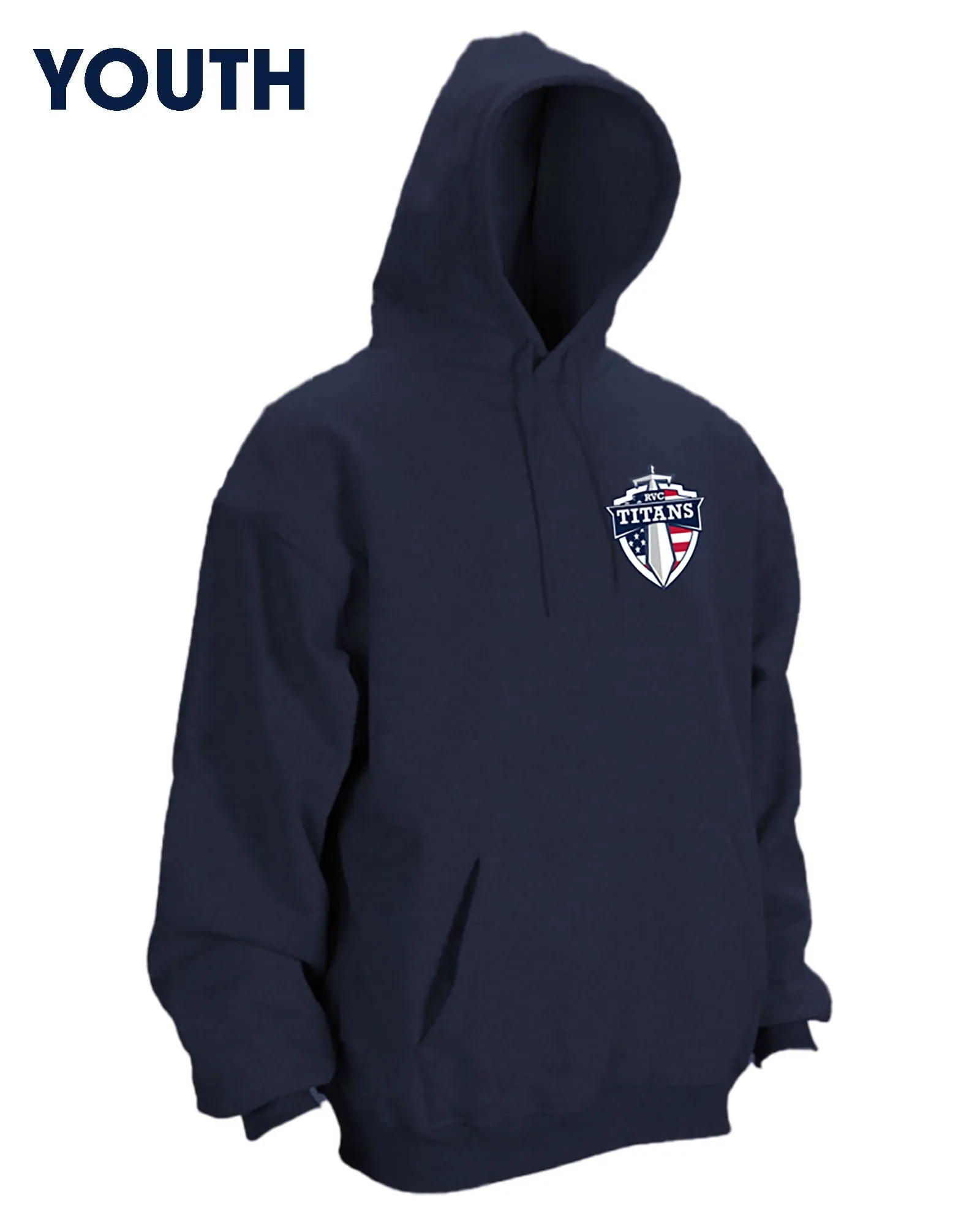 YOUTH Titans Football Flag Hoodie Design